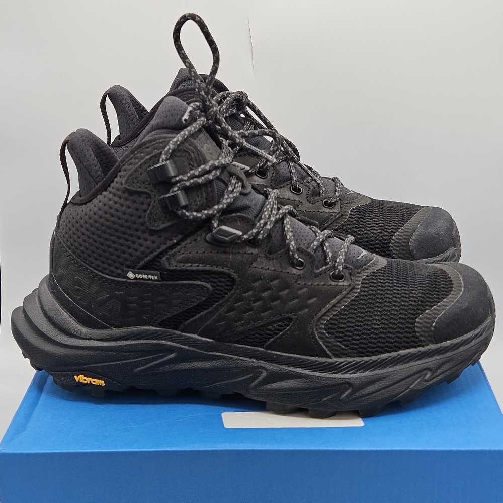 Hoka Black Athletic Shoes with Aggressive TreadHoka Anacapa 2 Hightop Shoes Size